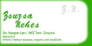 zsuzsa mehes business card
